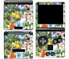 Pikachu 016 Vinyl Decal Skin Cover Sticker for Game Boy Advance GBA SP