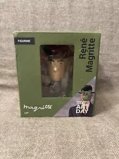 New! Today Is Art Day RENE MAGRITTE Figurine with miniature painting prints