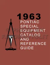 1963 Pontiac High Performance Option Catalog Bonneville Catalina Grand Prix (For: 1963 Pontiac Star Chief)