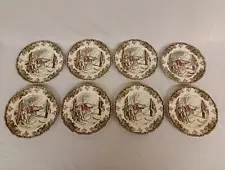 Set of 8 JOHNSON BROTHERS BROS THE FRIENDLY VILLAGE BREAD & BUTTER PLATES