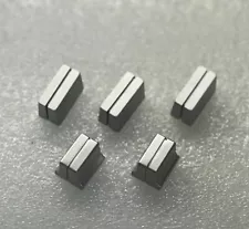 Vestax Fader knob set, 3 Rectangle and 2 Sloped Silver for PMC PCV Mixers