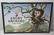 Angry Orchard 2012 Hard Cider Company Tin Sign Embossed Apple 17.5" X 11.5"ð