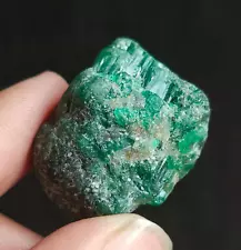 SUPER RARE 80 CTS Natural Zambian Emerald 12 years old Specimen For sale