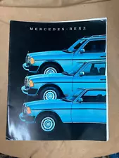 1984 Mercedes Benz 300 D CD TD Deluxe Sales Brochure & Specifications brochure