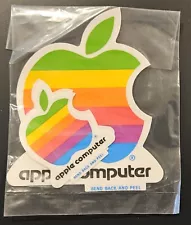 Apple Computer Stickers Decals Vintage Original Genuine Unused Unopened