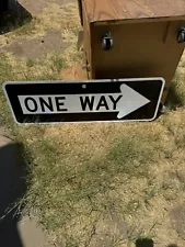 Street Sign Used. “One Way”. 12” X 36”