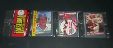 1986 DONRUSS BASEBALL CARD RACK PACK - VINCE COLEMAN ROOKIE & PETE ROSE TOP CARD