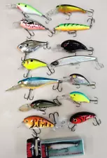 Bandit Rapala Rebel, Strike King, Berkley Crankbait Fishing Lures-Lot of 15 #L12