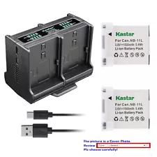 Kastar Battery Quadruple Charger for Canon SX400 IS, SX410 IS, SX420 IS Camera