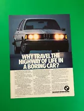 1979 BMW 320i ORIGINAL VINTAGE PRINT AD ADVERTISEMENT PRINTED 1 PAGE