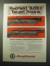 1969 Redfield 3200 Target Scope Ad - Features