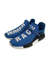 Adidas NMD Human Race x Pharrell Blue / White 2016 Size 8 (DAMAGED LACES)