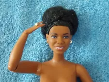 Nude Barbie Inspiring Women Maya Angelou Doll & Stand AA Curvy Articulated