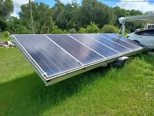 DC Solar Trailer with six 340 watt 48 v each solar panels for off-grid applicati