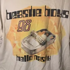 Vintage Hello Nasty Tour Beastie Boys Shirt White Unisex Men S-234XL NE928