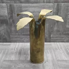 Brass Artillery Shell 75mm - Trench Art - Tree, Vase