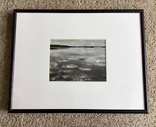 Ansel Adams “Mono Lake, Cloud Reflections, California c.1947 Framed Matted Print