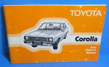 79 1979 Toyota Corolla owners manual