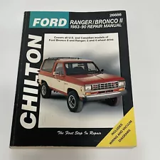 Chilton Repair Manual 1983-1990 Ford Ranger Pick Ups and Bronco II 26686