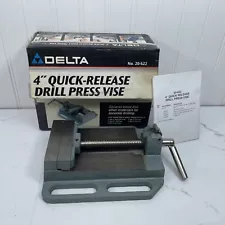 Delta 20-622 4" Quick Release Drill Press Vise For Radial & Regular Presses