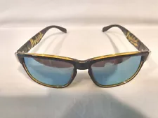 QUICKSILVER MEN'S BLACK YELLOW MIRRORED SQUARE SUNGLASSES