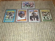 walter payton 5 Card Mixed Lot