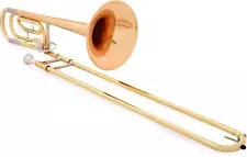 Yamaha YSL-448G Intermediate Trombone - F-Attachment - Clear Lacquer - Gold