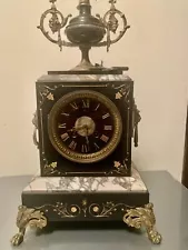 antique french clocks for sale.1860 Paris. Works.