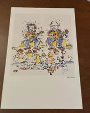 Jerry Garcia Not For Kids Only Lithograph #/1000 Grateful Dead Art Print Poster