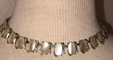 Natural Mother Of Pearl Link Necklace By Coro