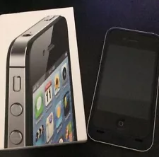 Apple iPhone 4s - 16GB - Black (Virgin Mobile) A1387 w/ ZAGG Screen Vintage Mint