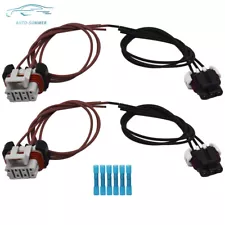 2 Pairs Headlight&Turn Signal Harness For 2005-2014 Freightliner Columbia Truck