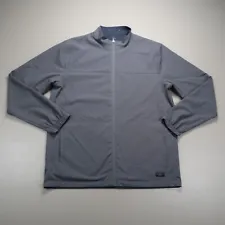 Travis Mathew Jacket Mens Large Blue Gray Cape Town Reversible Full Zip Pockets