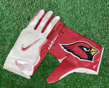 Nike Arizona Cardinals NFL Team Issued Vapor Football Jet 6.0 Gloves Used Sz 2XL