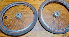 24 Inch Sun BFR Rims Crupi Racing Hubs BMX Bike Wheel Set With Blue SE Tires