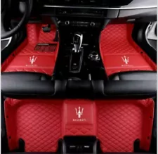 For Maserati All Models Car Floor Mats Leather Carpets Cargo Rugs Waterproof New