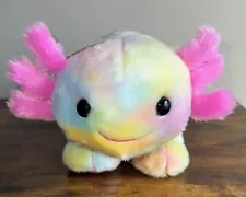 Build A Bear Tie Dye Axolotl Rainbow Stuffed Plush~18” Long~2022~New With Tags!!