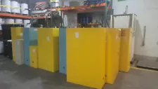 JUSTRITE FLAMMABLE CABINETS QTY: 11 CLEAN! Looking for Swift Sale Please Offer