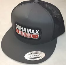 Duramax Diesel Patch Trucker Hat/YP Classic 6006 Snapback Charcoal/Black