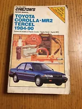 Toyota MR2 Corolla Tercel 1984-1990 Tune-up Shop Service Repair Manual Book 1989 (For: 1990 Toyota Corolla GTS)