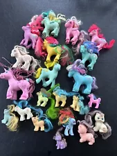 Lot of 21 VINTAGE G1 My Little Pony BABIES MINI PONIES Rare Fairy Wings