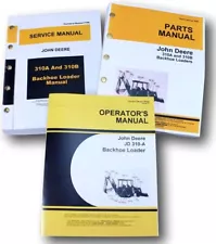 SERVICE MANUAL SET FOR JOHN DEERE 310A BACKHOE PARTS OPERATORS OWNER TECH REPAIR