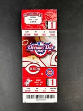 2007 Cincinnati Reds Chicago Cubs Opening Day Great American Ballpark Ticket