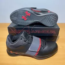 Under Armour Micro G Bloodline Men’s Sz 9.5 DS Black Red Brandon Jennings