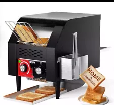 PYY Commercial Conveyor Toaster - Black - 150 Slices/Hour