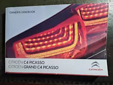 CITROEN C4 PICASSO & C4 GRAND PICASSO HANDBOOK 2013 2016 OWNERS MANUAL 415 PAGES