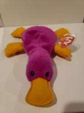 Patti Platypus Ty Beanie Baby Rare PVC pellets