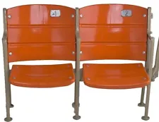 Shea Stadium seats, ORANGE, set of 2 - NY METS