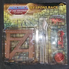 Masters of the Universe Classics Weapons Rack matty collector mattel motuc 2010