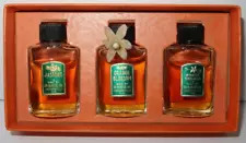 Vintage OR-BLOS Boxed Set of 3 Mini Perfumes Jasmine Orange Blossom White Orchid